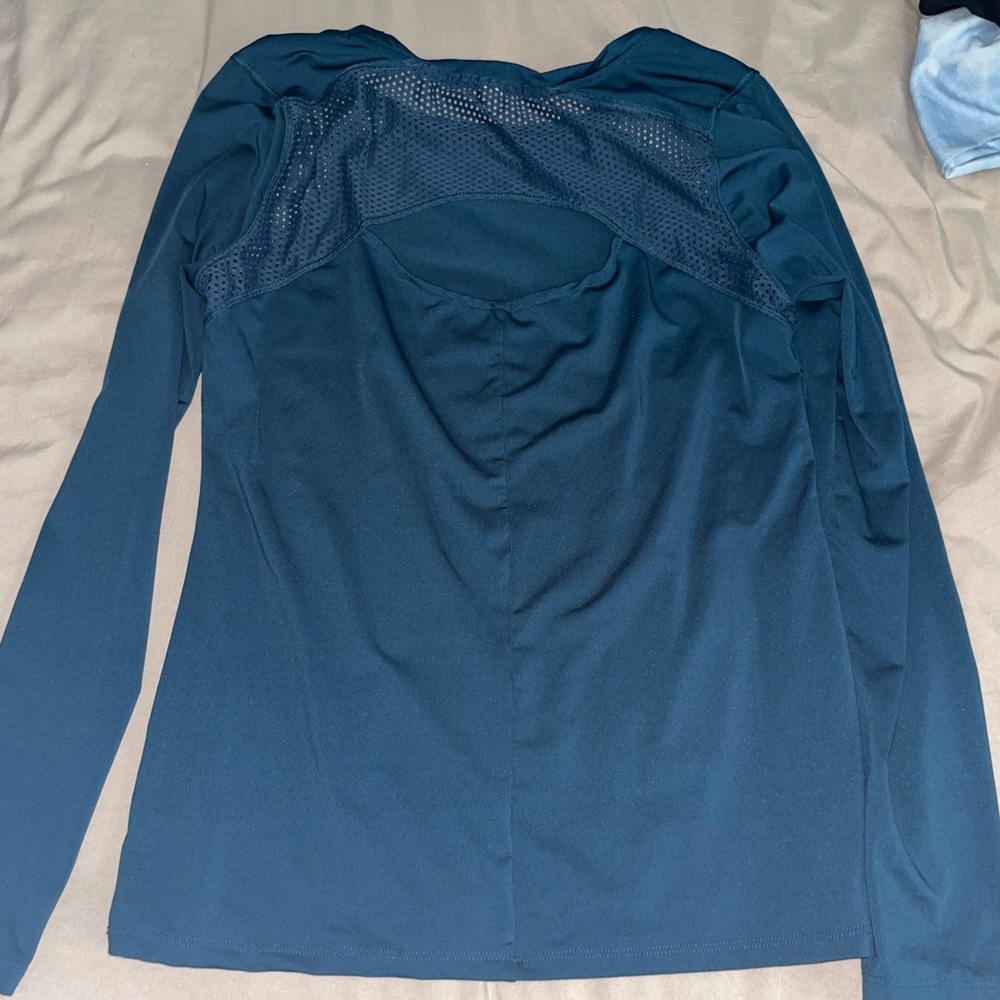Dark Blue Workout Top - Picture 3 of 3